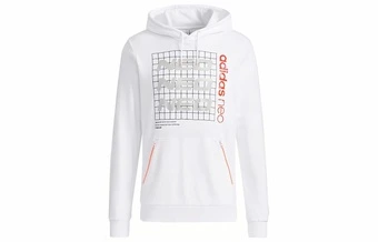 Мужская толстовка adidas neo M Ss Nn Hdy 2 белая свободная | Китай.рф