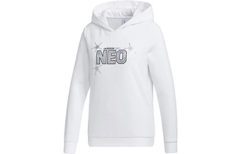 Свитшот adidas neo женский белый с воротом-худи | Китай.рф