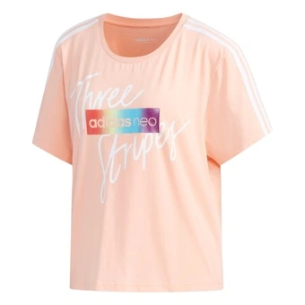 Футболка adidas neo W CS SKT TEE ярко-розовая женская | Китай.рф