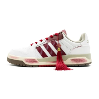 Кроссовки adidas neo Entrap «Белый узел удачи» бело-красные | Китай.рф