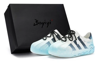Кроссовки adidas originals AdiFOM 811 кастом «Прозрачность» унисекс черно-синие | Китай.рф