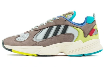 Кроссовки INVINCIBLE x adidas Originals Yung-1 унисекс серо-зеленые | Китай.рф