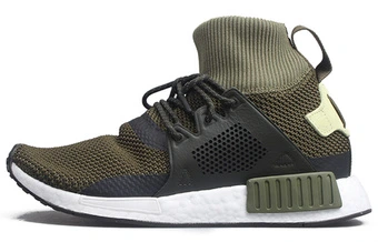 Кроссовки adidas Originals NMD XR1 Winter мужские зеленые с белым | Китай.рф