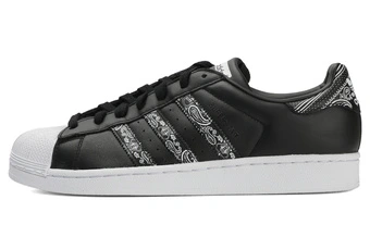 Кроссовки Adidas Originals Superstar с граффити принтом, черные, BD7430 | Китай.рф