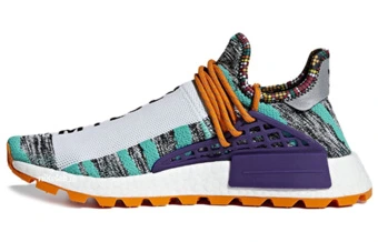 Кроссовки adidas Originals Pharrell Hu Solar Pack Orange унисекс белые | Китай.рф