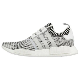 Кроссовки adidas Originals NMD_R1 спортивные бело-черные унисекс | Китай.рф