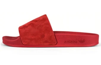 Шлепанцы adidas Originals Adilette красные на платформе | Китай.рф