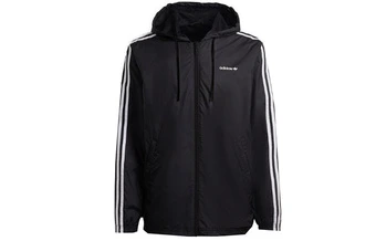 Толстовка adidas originals Trefoil C Wb с капюшоном, мужская, черная | Китай.рф