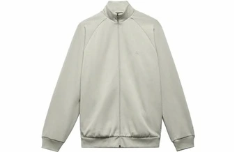 Куртка adidas originals Basketball Track Jacket с принтом, воротник-стойка, длинный рукав, унисекс, светящийся зеленый | Китай.рф