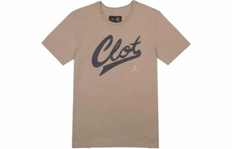 Футболка Jordan x CLOT с принтом, мужская, хаки, американская версия | Китай.рф