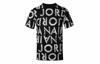 Футболка Jordan Brand SS AOP Crew с принтом, мужская, черная | Китай.рф