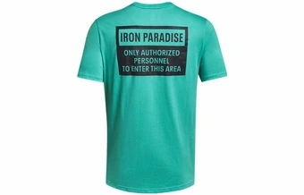 Футболка Under Armour UA Brahma с буквенным логотипом, мужская, зеленая | Китай.рф