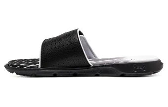 Шлепанцы Under Armour Comfort EVA с рисунком-граффити, черные | Китай.рф