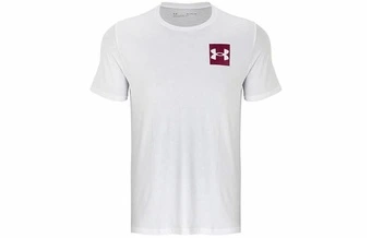 Футболка Under Armour с принтом логотипа мужская белая | Китай.рф