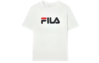 Футболка FILA с логотипом классическая белая унисекс | Китай.рф