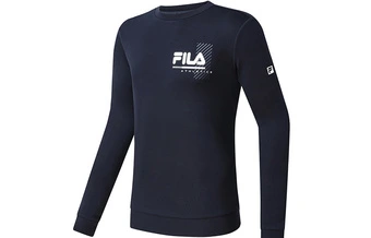 Футболка FILA мужская с логотипом, синяя | Китай.рф