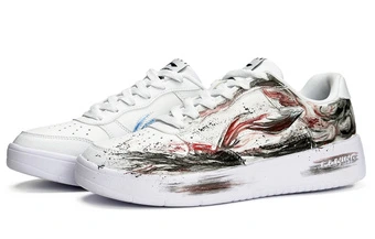 Кроссовки для скейтборда Li Ning Floating Boat низкие, унисекс, красные с синим | Китай.рф