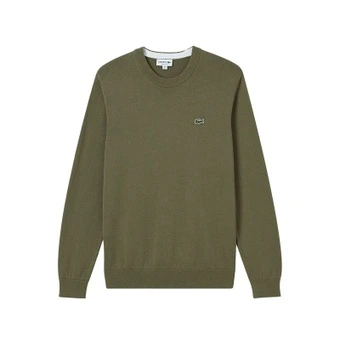 Трикотажный джемпер Lacoste Logo Patch с круглым вырезом | Китай.рф