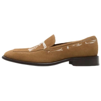 Туфли Acne Studios Casual Leather Shoes мужские лоферы светло-коричневые | Китай.рф