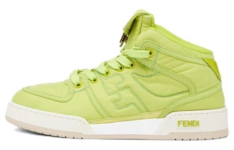 Кроссовки FENDI Match высокие для женщин, зеленые | Китай.рф
