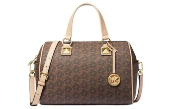 Сумка Michael Kors Grayson через плечо тёмно-коричневая | Китай.рф
