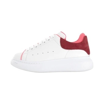 Кроссовки Alexander McQueen Larry женские, бело-красные, на платформе | Китай.рф