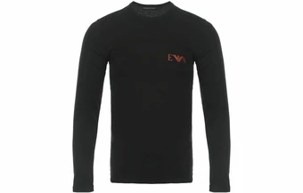 Футболка EMPORIO ARMANI EA7 мужская с длинным рукавом и принтом | Китай.рф