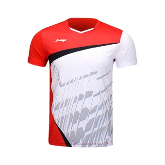 Бадминтонная джерси Li Ning с V-образным вырезом, красная | Китай.рф