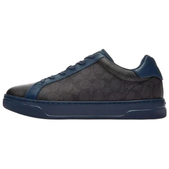Кроссовки для скейтборда COACH Highline Leather Low Top мужские темно-синие | Китай.рф