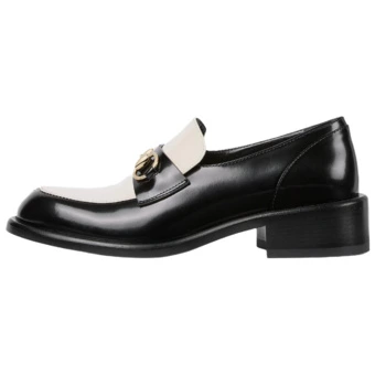 Лоферы GUCCI женские лакированные, 3.5 см, черные | Китай.рф