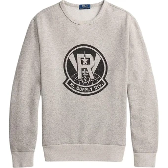 Толстовка Polo Ralph Lauren с принтом для мужчин, цвет attic gray | Китай.рф