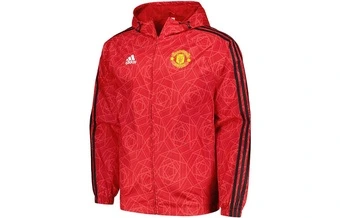 Толстовка adidas с капюшоном, красная | Китай.рф