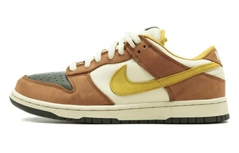 Кеды Nike Dunk SB Low коричнево-желтые | Китай.рф
