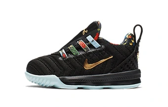 Кроссовки детские баскетбольные Nike LeBron 16 низкие черные | Китай.рф