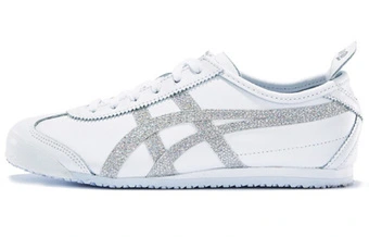 Кроссовки женские Onitsuka Tiger MEXICO 66 серебристо-белые | Китай.рф