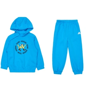 Детский спортивный костюм adidas с капюшоном и буквенным принтом, синий | Китай.рф