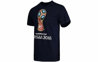 Футболка adidas с принтом трофея и букв, мужская, черная | Китай.рф