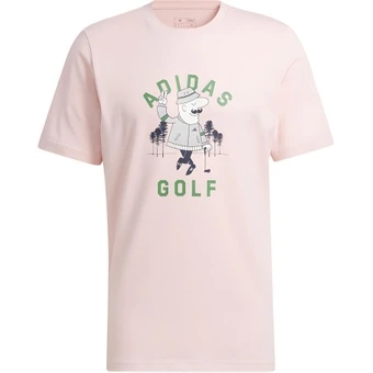 Футболка adidas CHIP DEUCES GRAPHIC с буквенным принтом и укороченным рукавом, мужская, цвет песочный розовый | Китай.рф