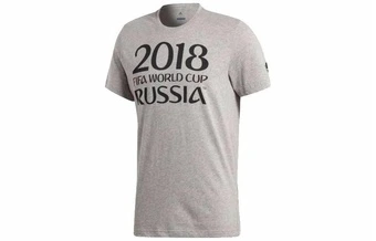Футболка adidas мужская серая с принтом буквы | Китай.рф