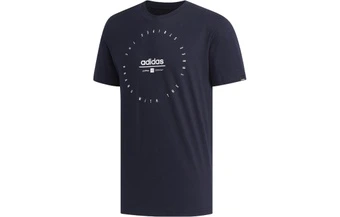 Футболка adidas с логотипом, синяя, мужская | Китай.рф