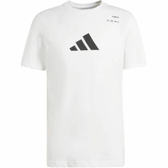 Футболка adidas с круглым вырезом и коротким рукавом, белая | Китай.рф