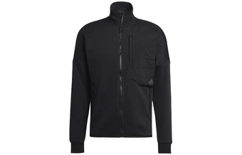 Куртка adidas 4CMTE TRACK TOP с принтом из букв повседневная мужская черная | Китай.рф