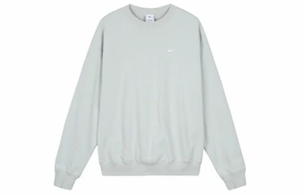 Толстовка Nike Solo Swoosh серая свободного кроя с круглым вырезом | Китай.рф