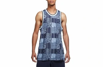 Баскетбольная форма Nike Dri-FIT DNA мужская, вязаная быстросохнущая, темно-синяя | Китай.рф