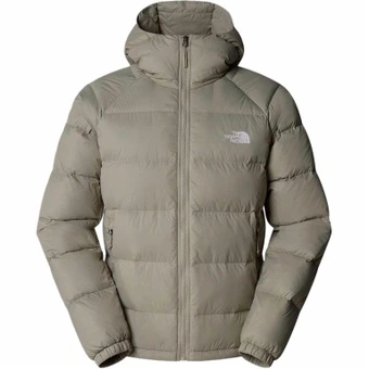 Пуховик The North Face с капюшоном и логотипом, мужской, цвет глина | Китай.рф