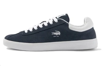 Кроссовки LACOSTE мужские кожаные с принтом, синие | Китай.рф