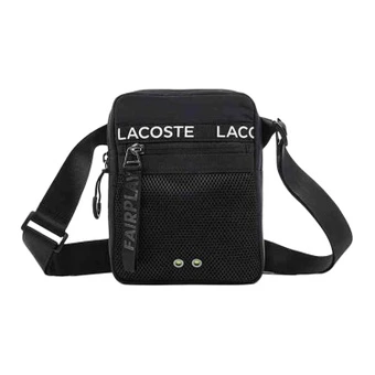 Сумка через плечо LACOSTE с крокодилом черная | Китай.рф