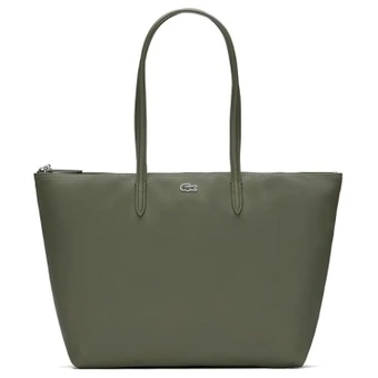 Сумка LACOSTE PVC тоут женская большая карго-зеленого цвета | Китай.рф