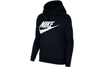 Свитшот Nike с принтом и шнурком для женщин, черный | Китай.рф