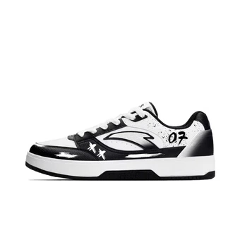 Кроссовки для скейтборда ANTA BASIC 2.0 Skateboard Shoes Unisex Low Top Black White | Китай.рф